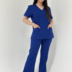 سكراب طبي لون رويال بلو Royal Blue - موديل رقم ٢