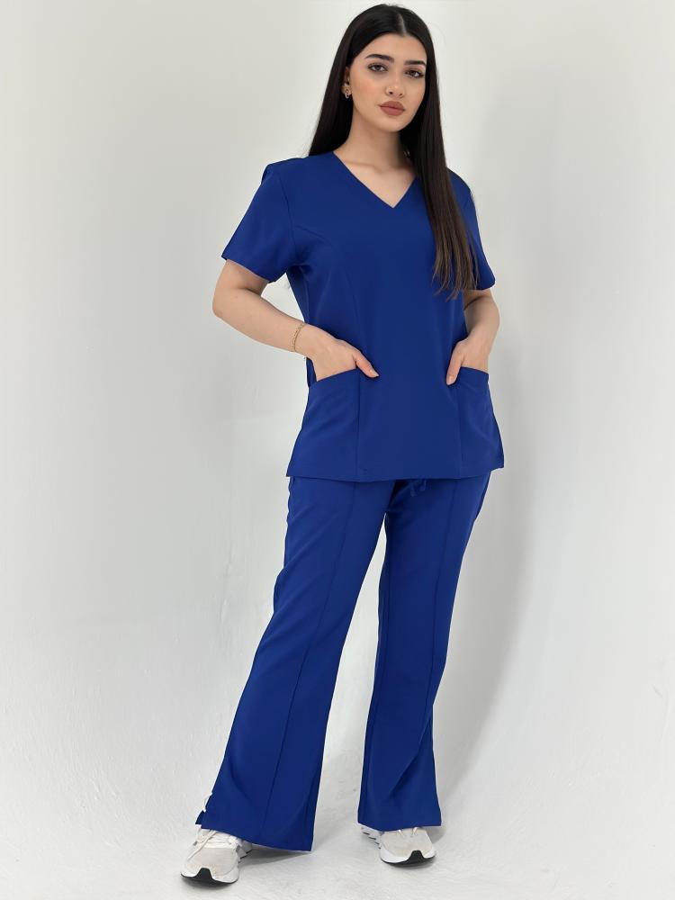 سكراب طبي لون رويال بلو Royal Blue - موديل رقم ٢