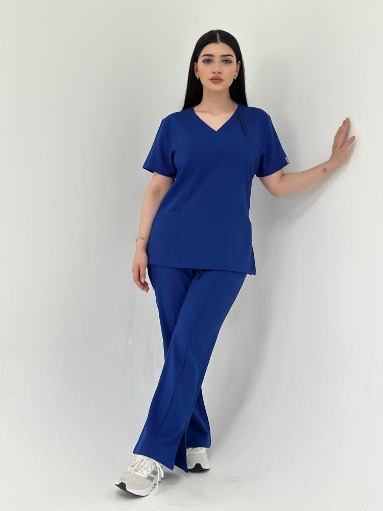 سكراب طبي لون رويال بلو Royal Blue - موديل رقم ٢ - الصورة 6