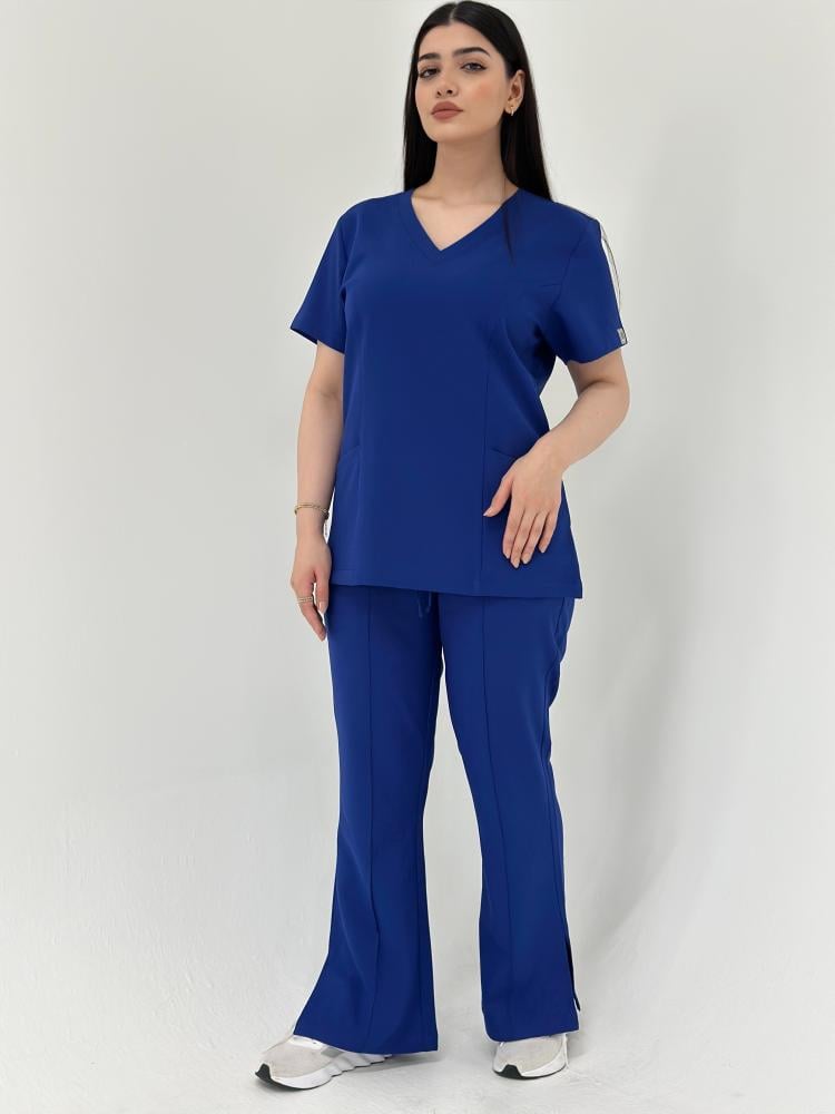 سكراب طبي لون رويال بلو Royal Blue - موديل رقم ٢ - الصورة 8